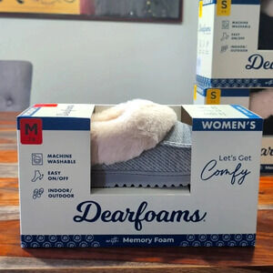 Dearfoams with Memory Foam Slippers